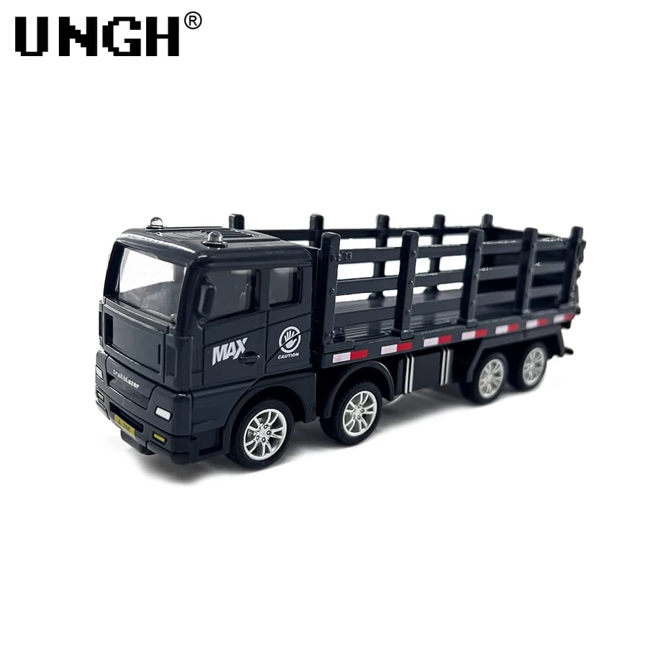 UNGH Simulation transporteur conteneur camion véhicule de fret enfants enfants retirer modèle de voi