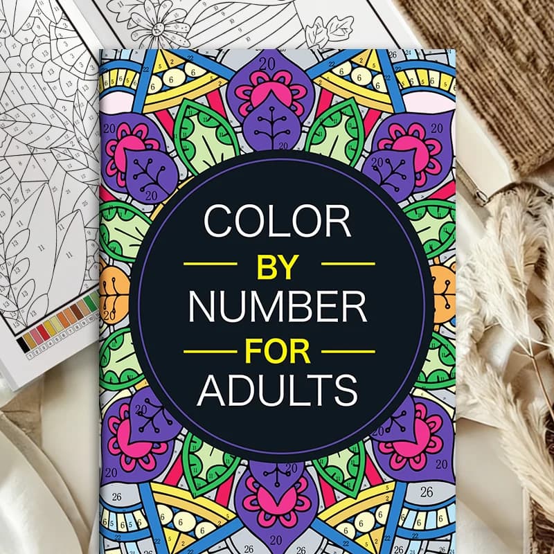 Coloriage par numéros pour adultes : pages de pixel art faciles à suivre – parfaites pour la relaxat