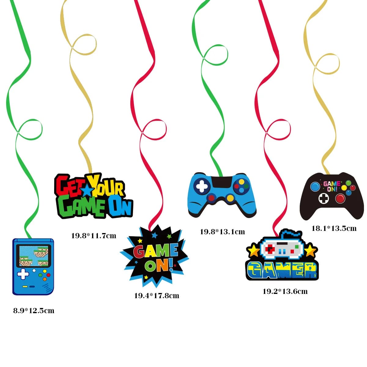 Gamepad Birthday Rib Feel Game on Theme, Happy Birthday Party, Kids Holiday Gift, Banner Decorated,