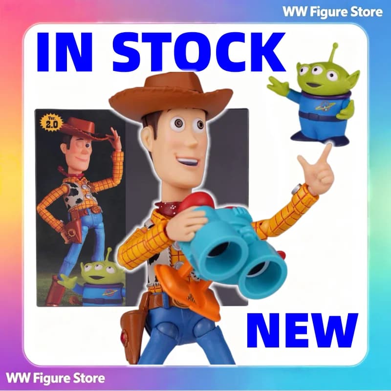En stock : Figurine d'action Kaiyodo Revoltech Toy Story Woody Ver 2.0, modèle de collection pour ad