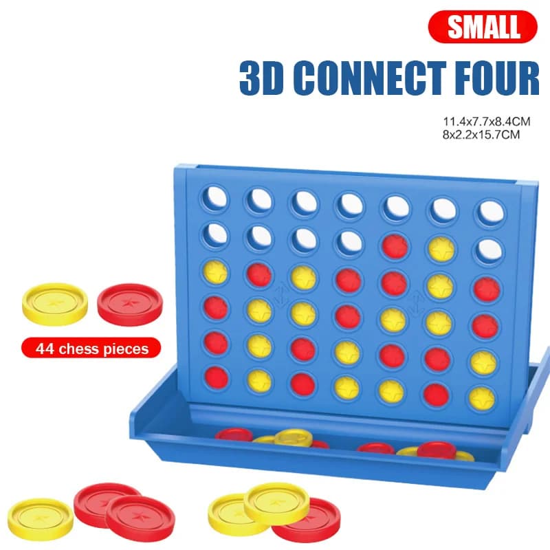 Jeu d'échecs de Bingo pliable quatre en rangée, jeu de société classique, jouets éducatifs pour enfa
