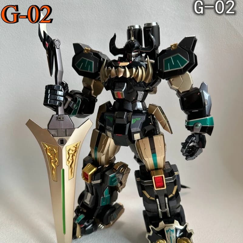 En stock, jouet transformable original G-02 G02 Beast King Model Dark Beast Power Rangers, poupée d'
