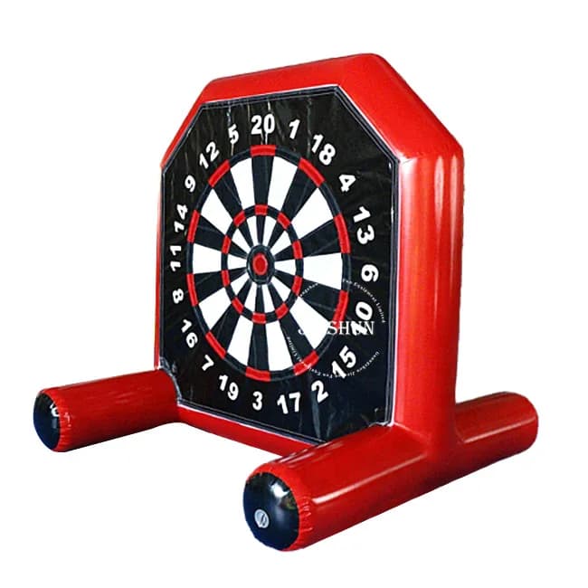 Jeu de fléchettes de football monstre Double face rouge intérieur/extérieur, jeu de société gonflabl