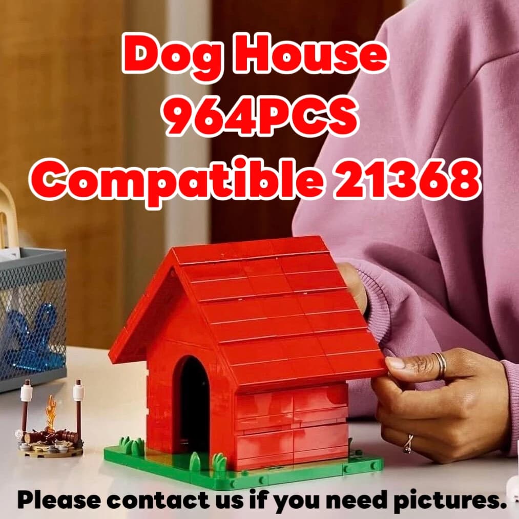 Creative 21368 Blocs de construction pour animaux de compagnie : Maison pour chien, abri pour animau