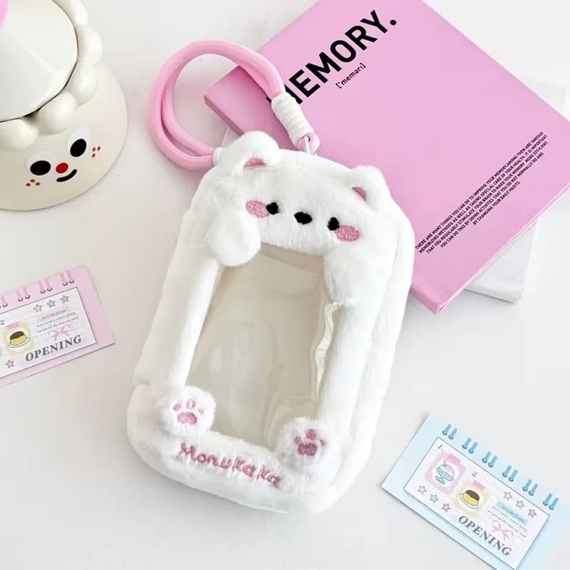 Sac de rangement Labubu en peluche en forme d'animal mignon, sac de rangement pour poupées, sac de v