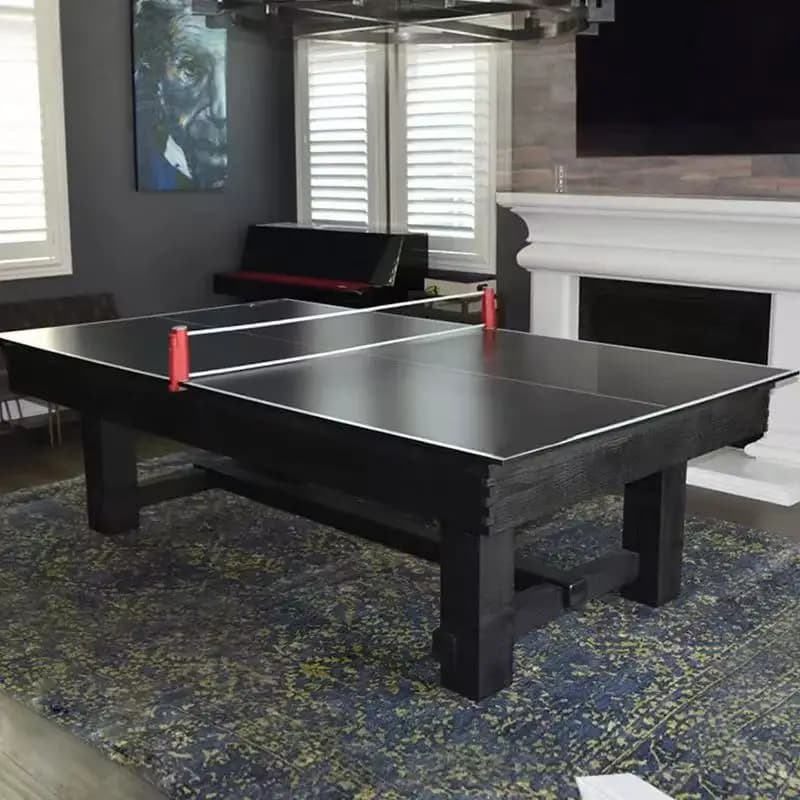 Table de billard multifonctionnelle moderne 3 en 1, table à manger en bois, table de billard pour le