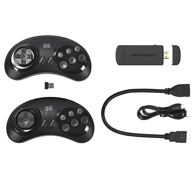 DATA FROG 4K Consoles de jeux vidéo rétro 1900 jeux bâton de jeu 16 bits MD double manette de jeu sa