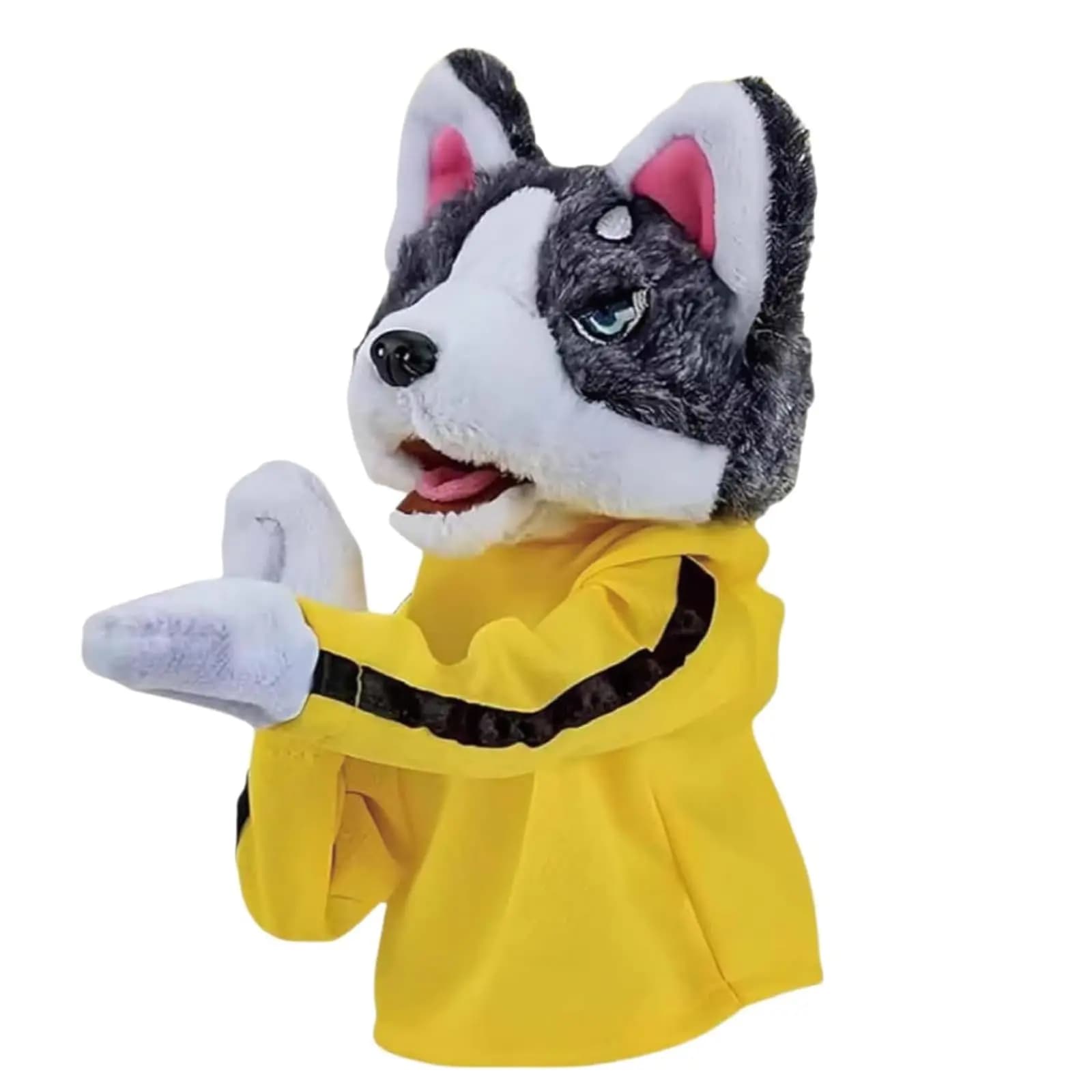 Jouet Animal Kung Fu pour enfant, gant Husky, jeu de poupée, jouet en peluche, Boxer, marionnette à