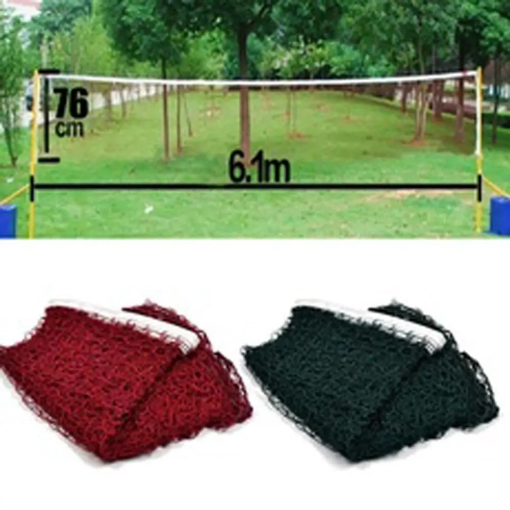 Filet de volley-ball en maille, volant de sport, entraînement, badminton, tennis, 6,1 m x 0,76 m