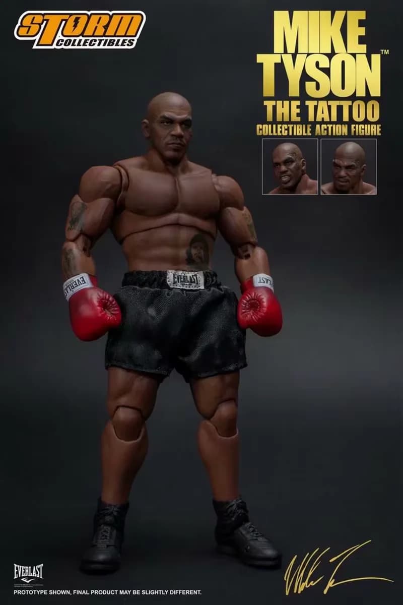 Figurines d'action à collectionner, 3 têtes, visage tempête, boxeur champion Mike Tyson Final Round