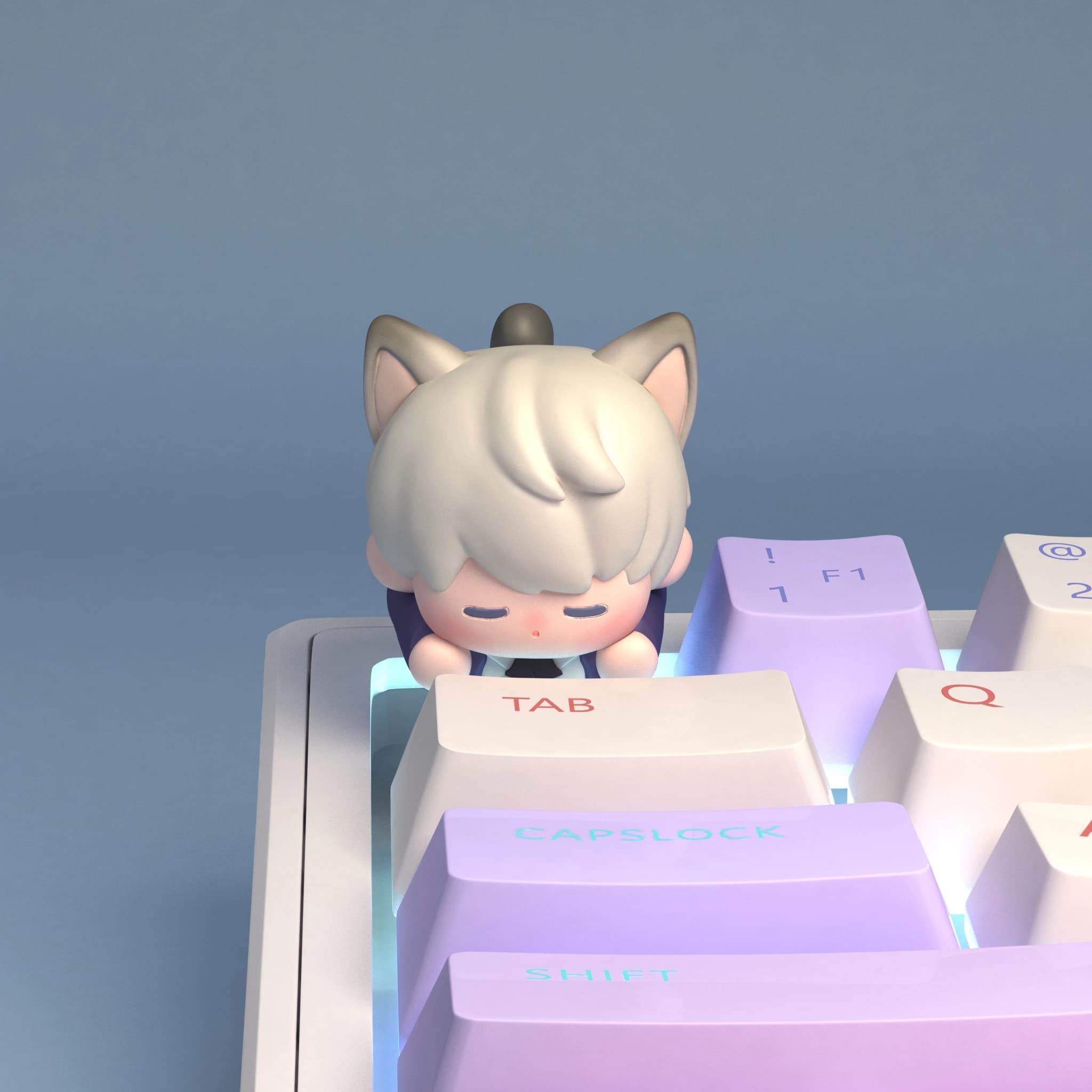 Love and Deepspace Keycap 3D jeu Mobile créatif mignon Sylus/Xavier/Rafayel/Caleb/Zayne amour jeu pe