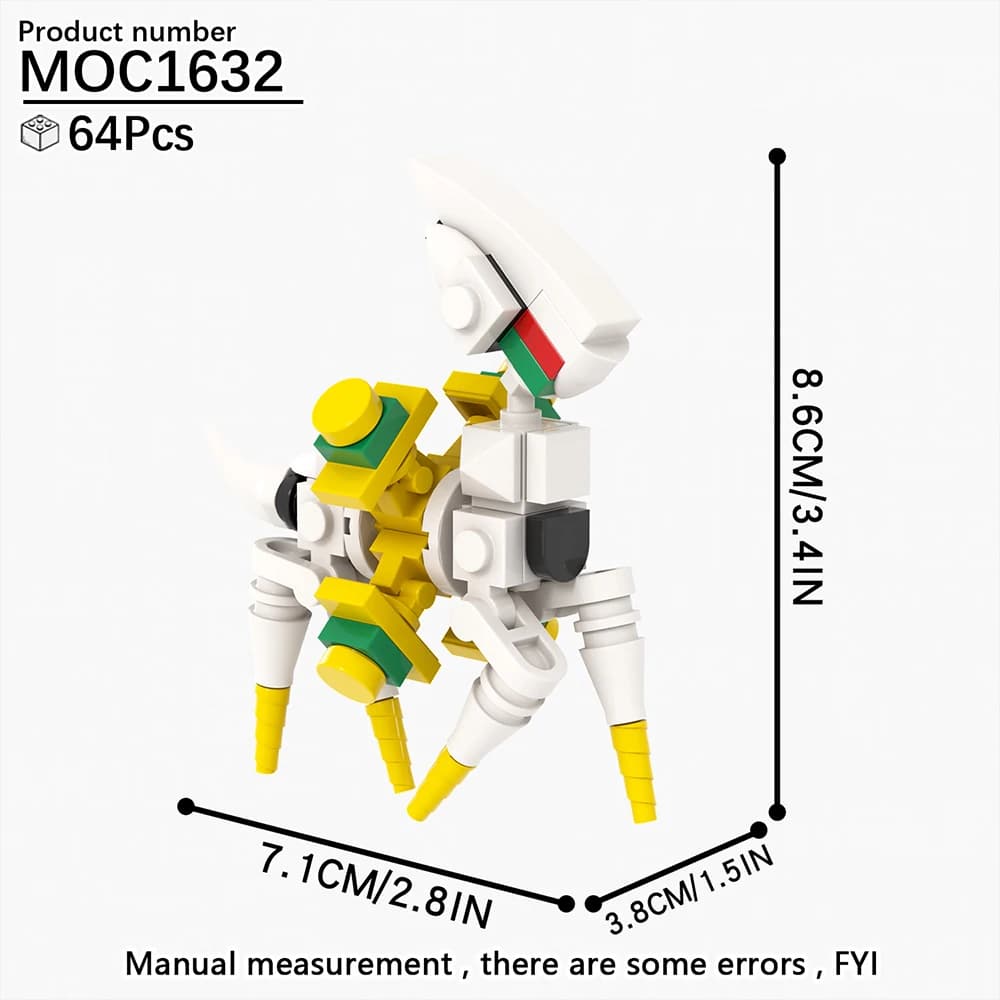 MOOXI MOC Ash Monster mignon Anime jeux figurines compatibles blocs de construction adultes jouets p