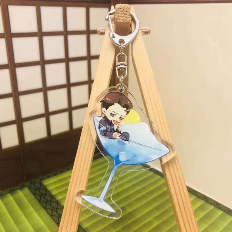 Jeu Detroit: devenir humain Cosplay Connor Figure acrylique porte-clés Double face porte-clés voitur