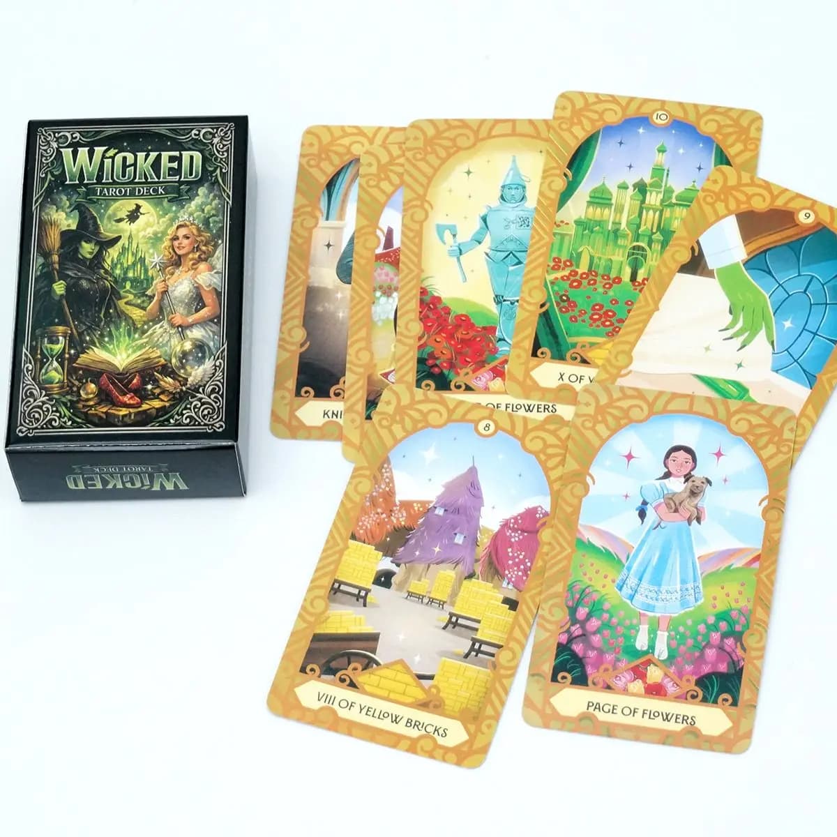 Wicked Tarot Deck - Jeu de tarot traditionnel complet de 78 cartes, cartes de divination sur le thèm