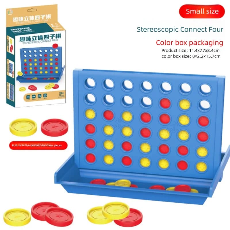 Jeu de société classique Connect Quatre dans une rangée-2 joueurs Puzzle de stratégie Jouet pour jeu