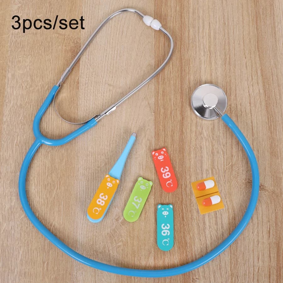 Ensemble de médecin en bois pour enfants, Kit médical de jeu de Simulation, jouet de jeu de rôle d'i