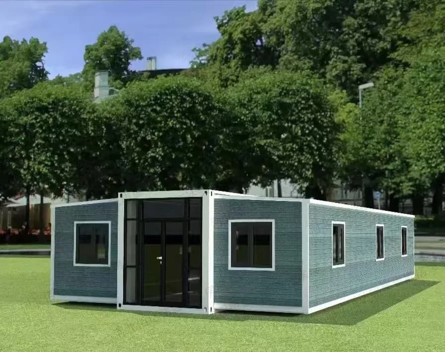 Maisons préfabriquées 100 M.2 4 chambres, conteneur préfabriqué, maison d'installation solaire assem