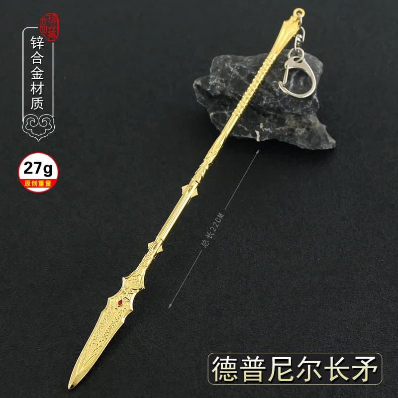 Réplique de l'arme du guerrier nordique God of War, ensemble complet en alliage, modèle miniature de