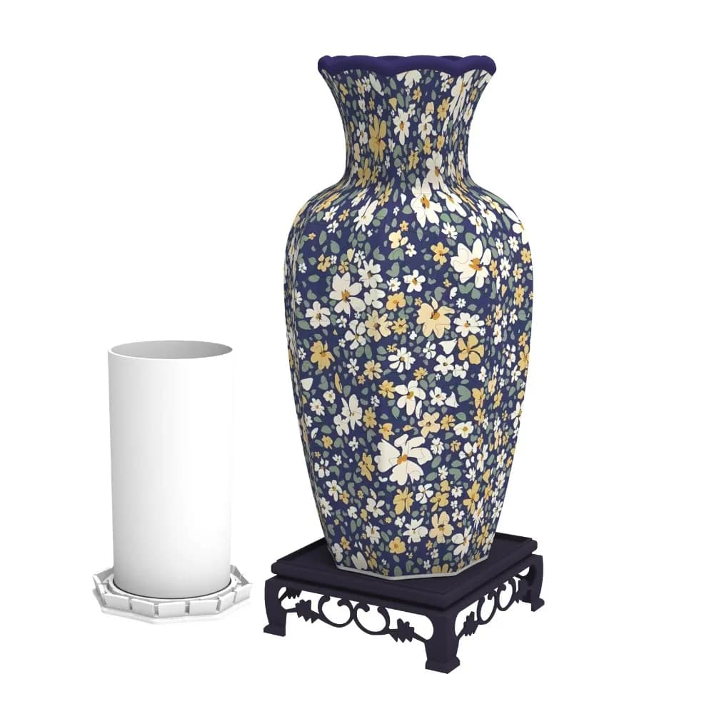 Vase Puzzle 3D Créatif Étanche – Blocs de Construction DIY – Vase Artistique Éducatif pour l'Arrange