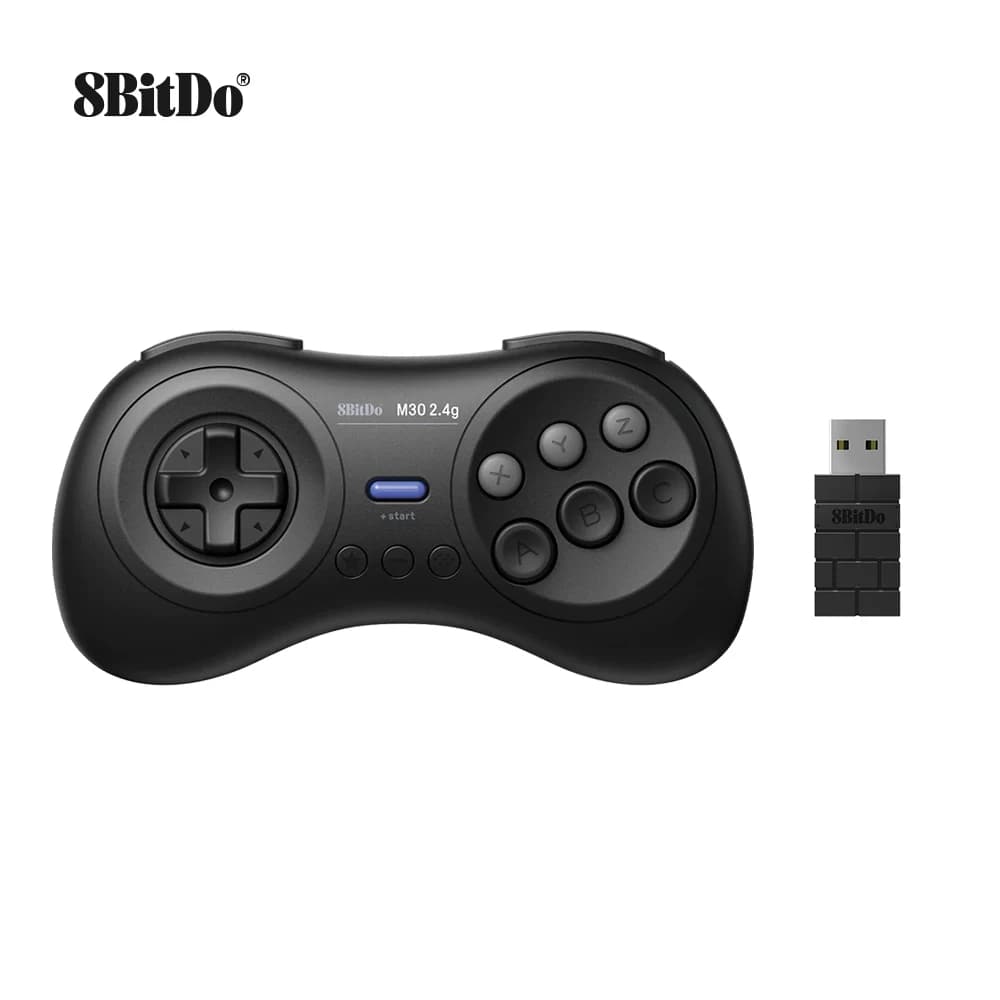 Manette de jeu sans fil d'origine 8BitDo-M30, Sega Genesis Mini et Mega Drive Mini, 2.4G