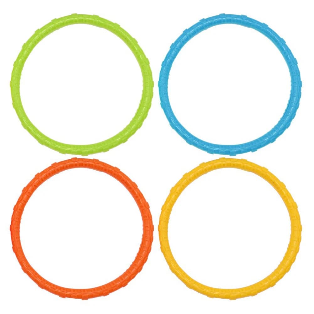 Lot de 4 jeux de piscine à faire couler, multicolores, dessins animés, créatifs, pour la natation et
