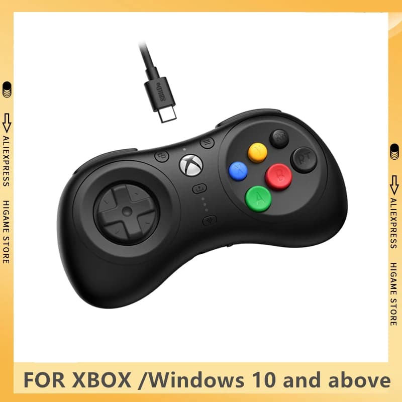 Manette de jeu pour Xbox Series X, S, Xbox One, manette filaire 8BitDo pour PC Windows 10, manette U