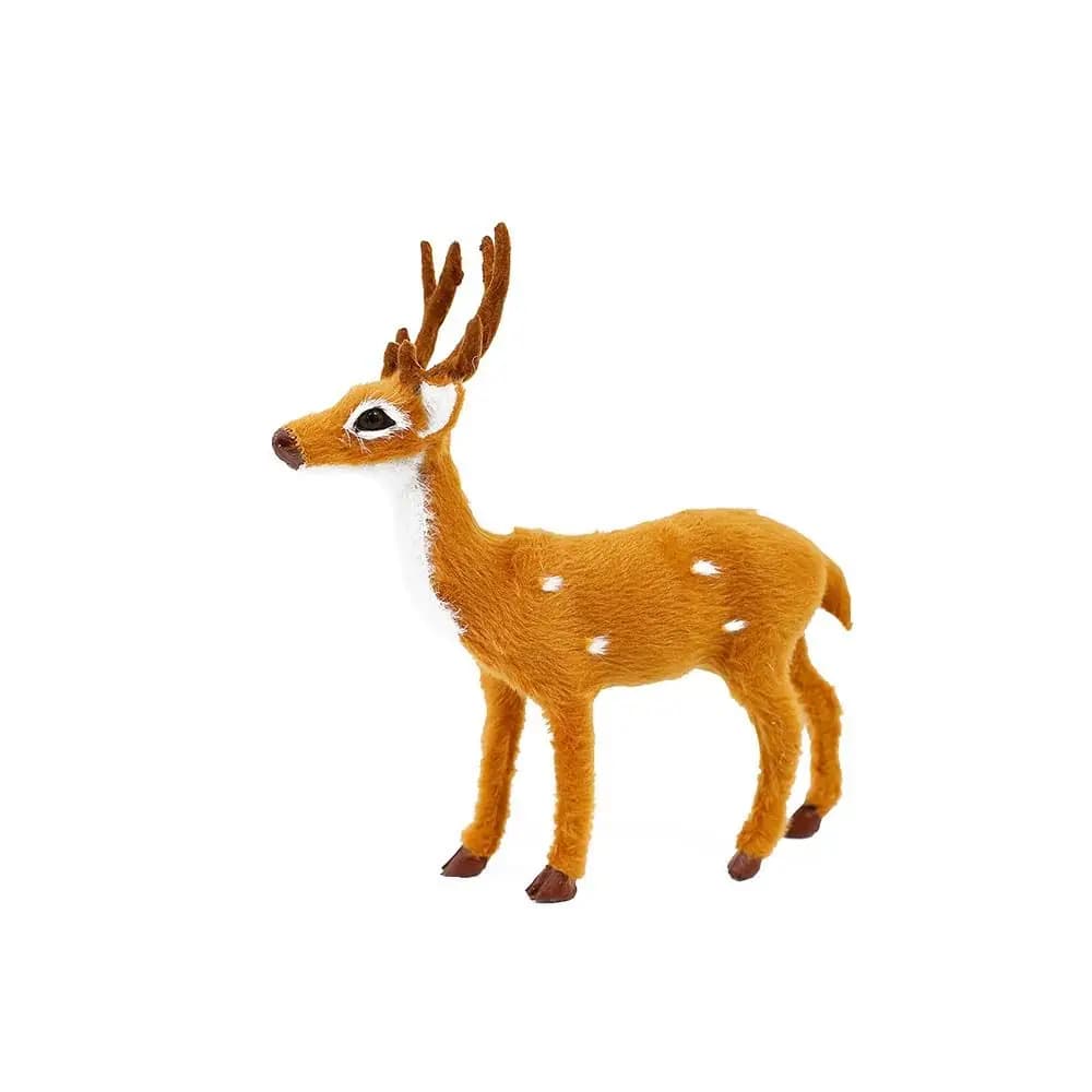 Mignon fait à la main nouvel an noël modèle de bureau renne ornement Miniature Figurine décoration d