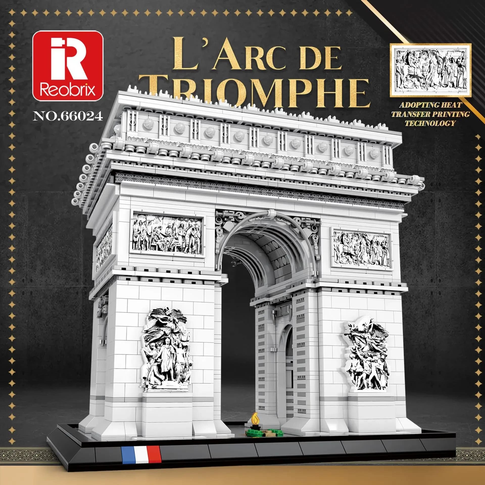 Blocs de construction MOC Arc de Triomphe, 3718 pièces, modèle de briques de construction, jouets à