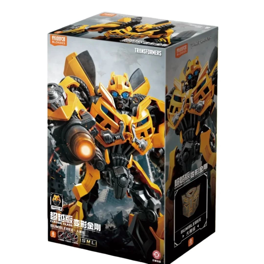 Blokees Transformers Beyond Edition Movie 3 Bumblebee & Megatron Figurine Modèle à Assembler Jouet p