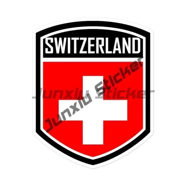Autocollant de personnalité du patrimoine suisse, drapeau de suisse, bouclier, décalcomanie du Bern