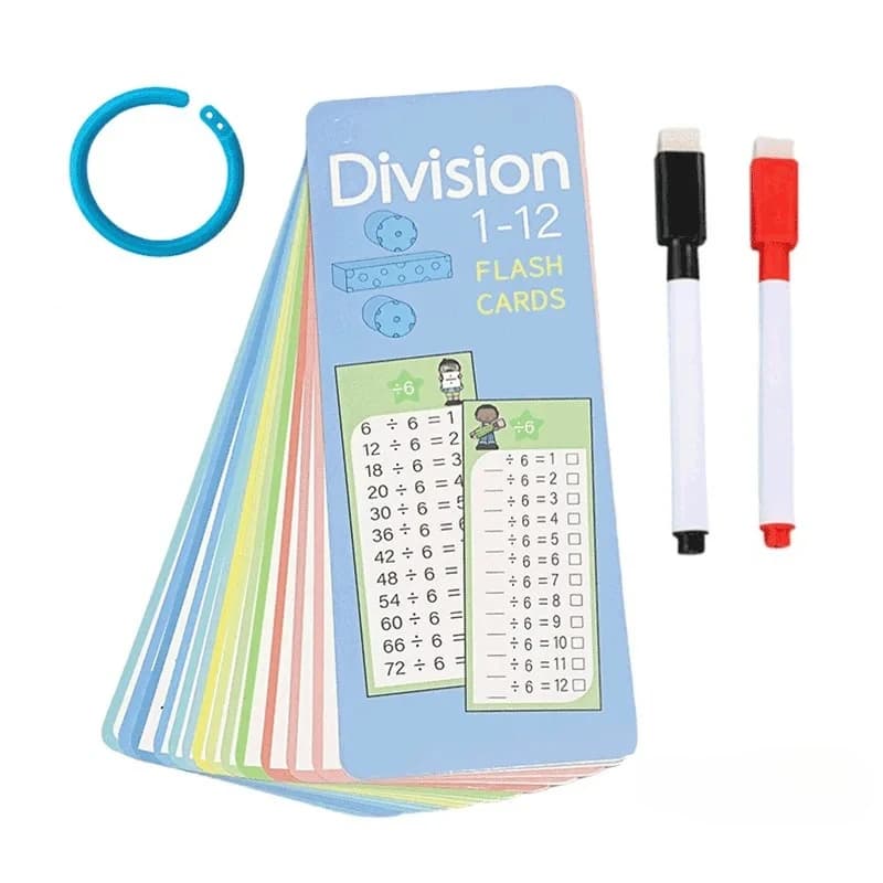 Cartes flash de Table pour enfants de 1 à 12 ans, multiplication des mathématiques, améliore les com