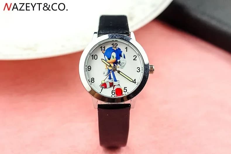 Montre de dessin animé Sonic pour enfants, personnage d'anime hérisson, adapté comme cadeau pour gar
