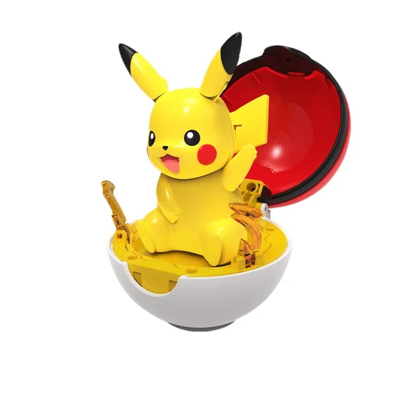 Nouvelle figurine Pokemon Pokeball Gashapon Pikachu Piplup Scorbunny Cubone Mimikyu Jigglypuff Poke