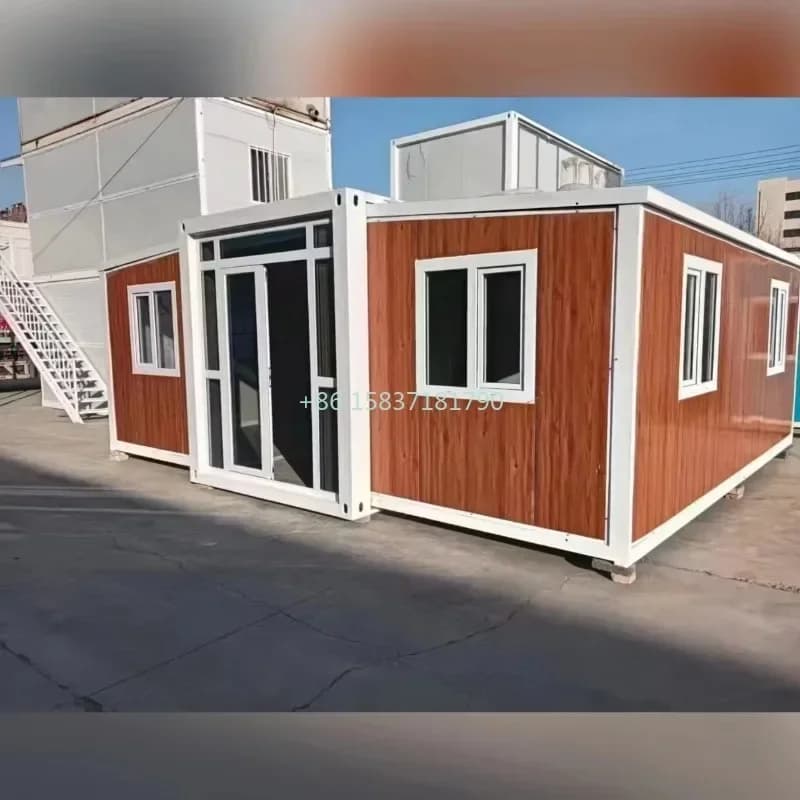Maison de conteneur de 2 chambres, maison de conteneur préfabriquée de luxe, maison de conteneur ext