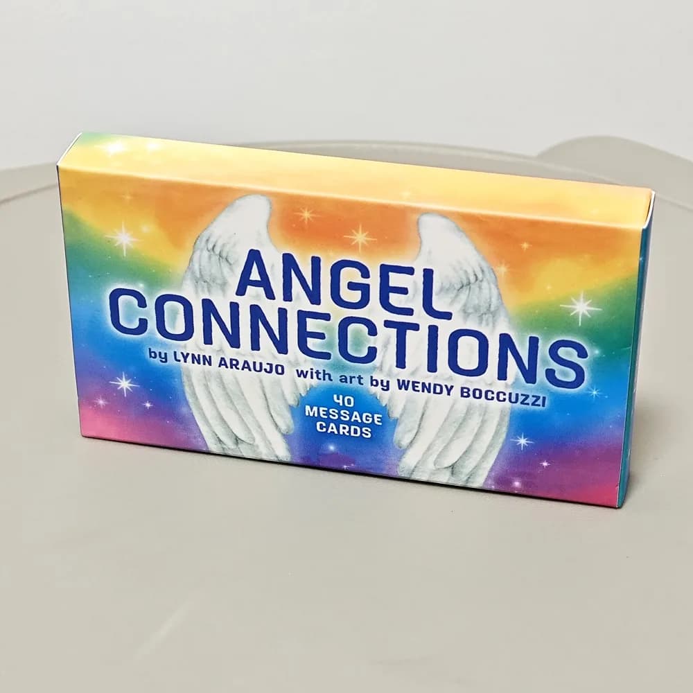 Ange connections-40 cartes de message, 10.5x6cm, images visuelles d'un signe d'ange avec messages po