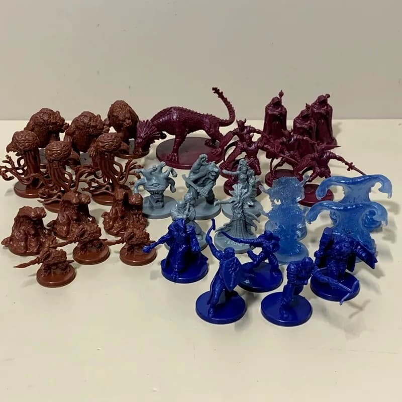 Ensemble de jeu de société Wrath of Ashardalon, Otyugh Kobold, Grell Bear, Nain, Clerc Rogue, Orc, K