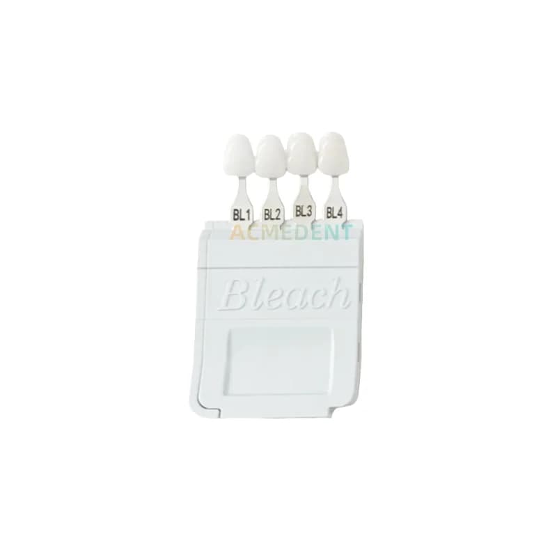 Guide de teinte dentaire blanchi, 4 couleurs, tableau dentaire de blanchiment BL1 BL2 BL3 BL4, placa