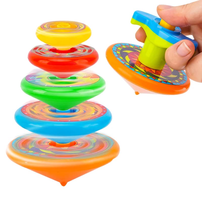Toupie à cinq couches pour enfants, jouet interactif parent-enfant pour garçons et filles