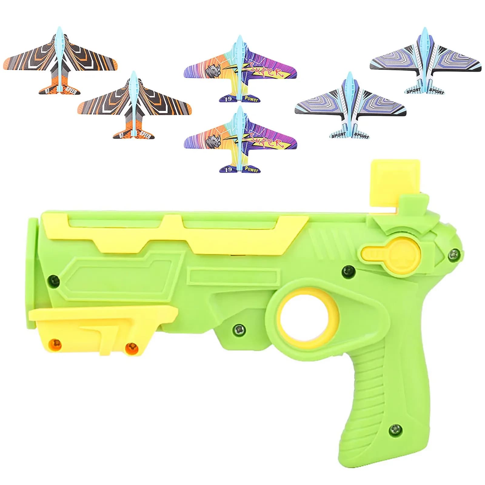 Catapulte à bulles lanceur d'avion avec 6 petits avions, jouets d'avion amusants pour enfants, catap