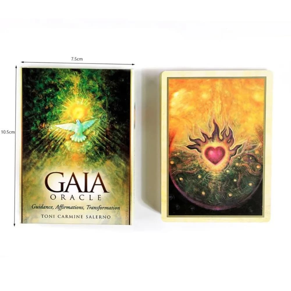 Version anglaise les jeux de société de Tarot Gaia Oracle Cards jouant au guide PDF