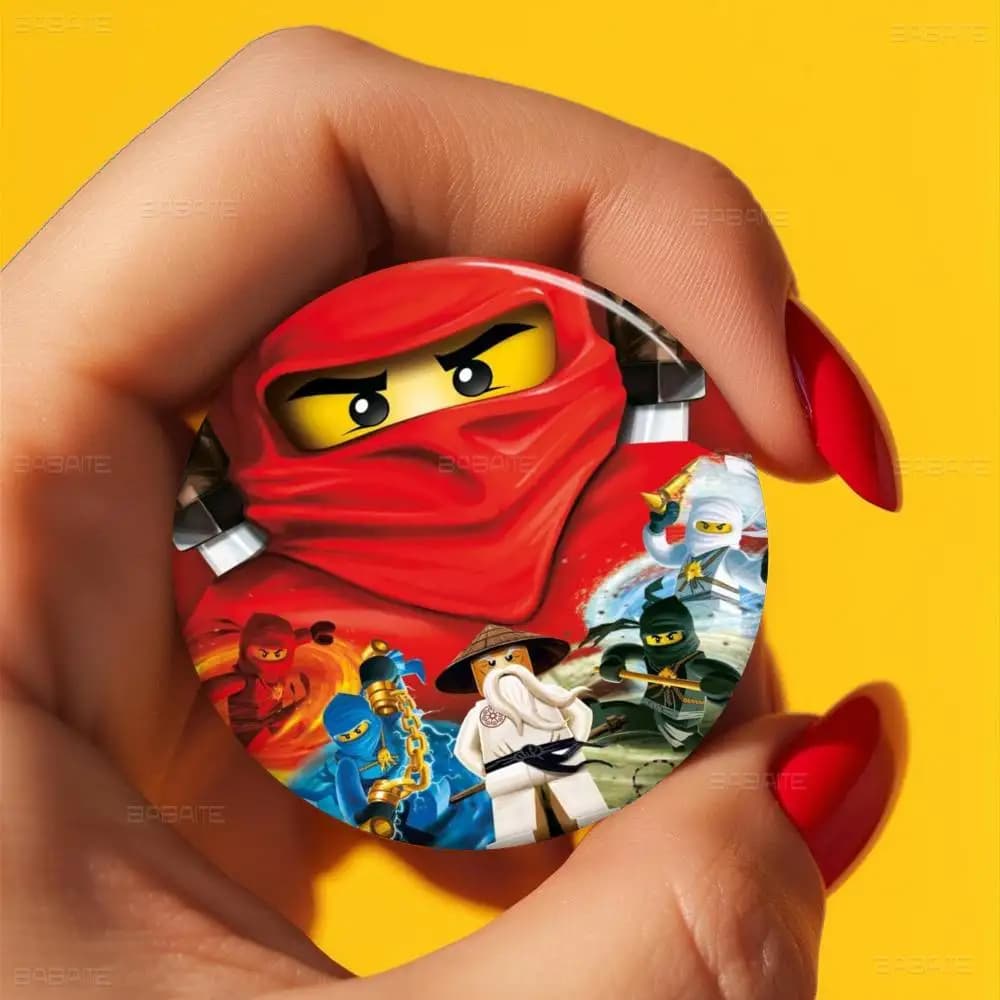 L-Lego n-ninjago Zane nouvelles broches bouton souple broche drôle idiot gnarpy sur un Skateboard Me