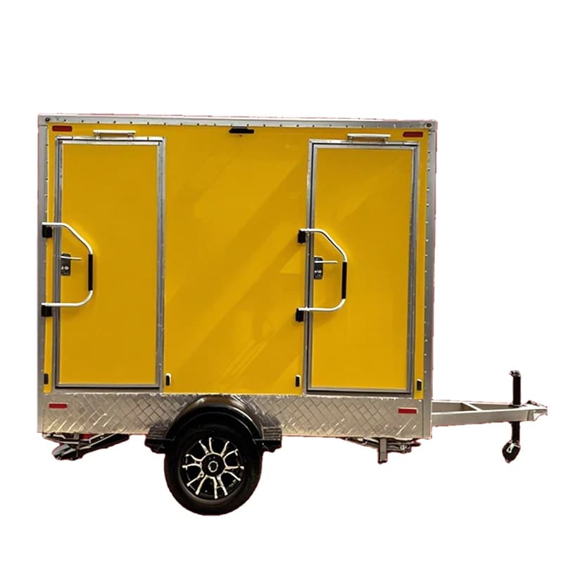 Toilettes mobiles publiques en plastique, douche préfabriquée, WC pour chantier, sanitaires portable