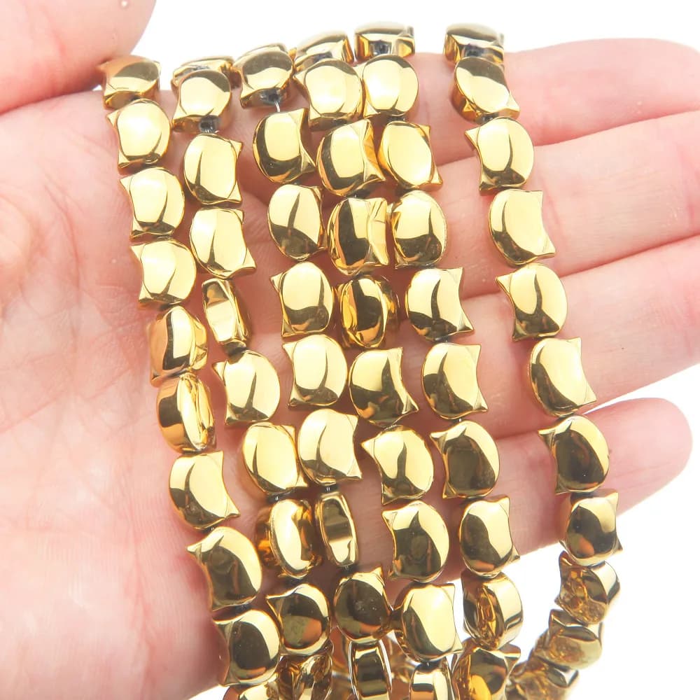 Perles de verre en forme de chat pour bijoux, bracelets exécutifs, fournitures de collier, breloques