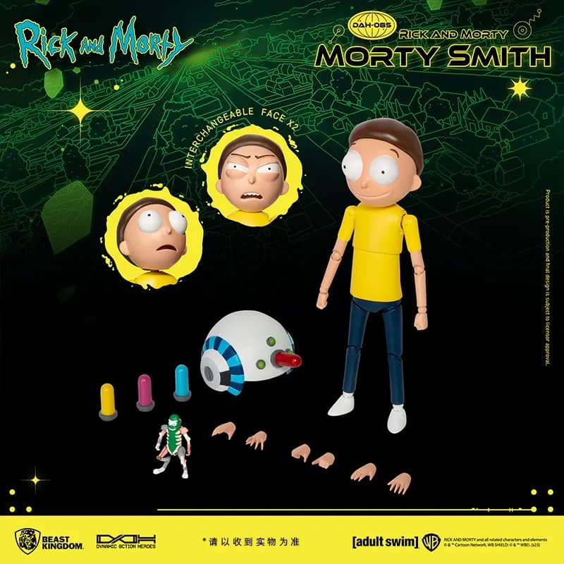 Figurines de collection authentiques Beast Kingdom Rick et Morty, lot multi-packs Rick Sanchez et Mo