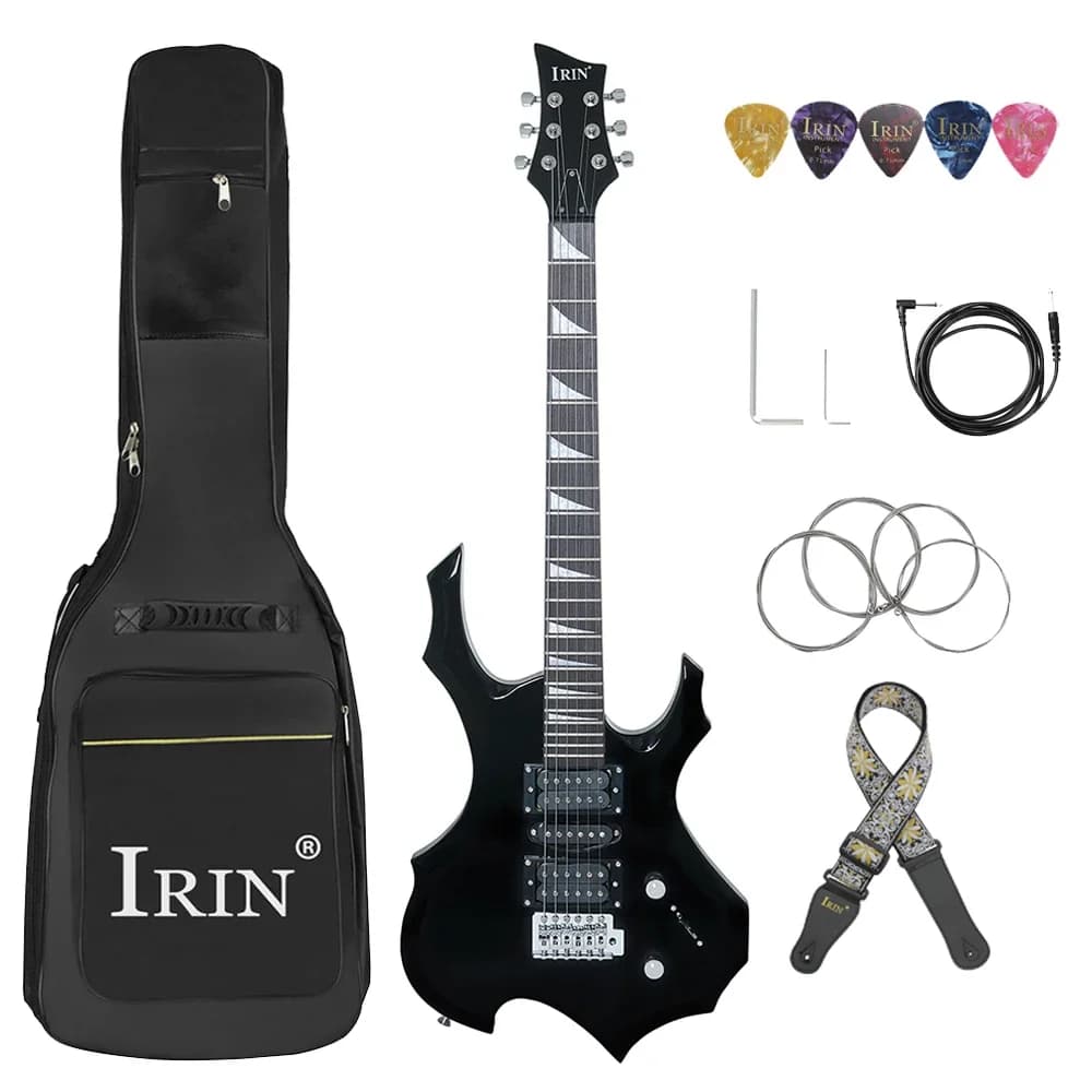 IRIN 6 cordes guitare électrique 24 frettes corps d'érable guitare électrique Guitarra avec haut-par