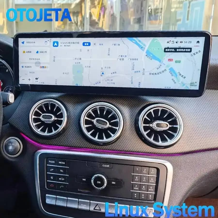 Écran multimédia pour voiture de 14,9 pouces, lecteur vidéo pour Mercedes Benz Classe C/GLC/E/A/B/GL