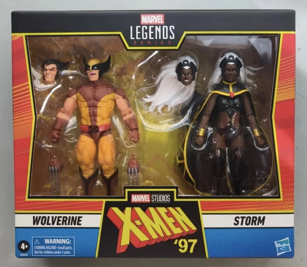 En stock, figurine d'action exclusive Hasbro Marvel Legends X-Men 97 Gambit et Rogue, modèle de coll