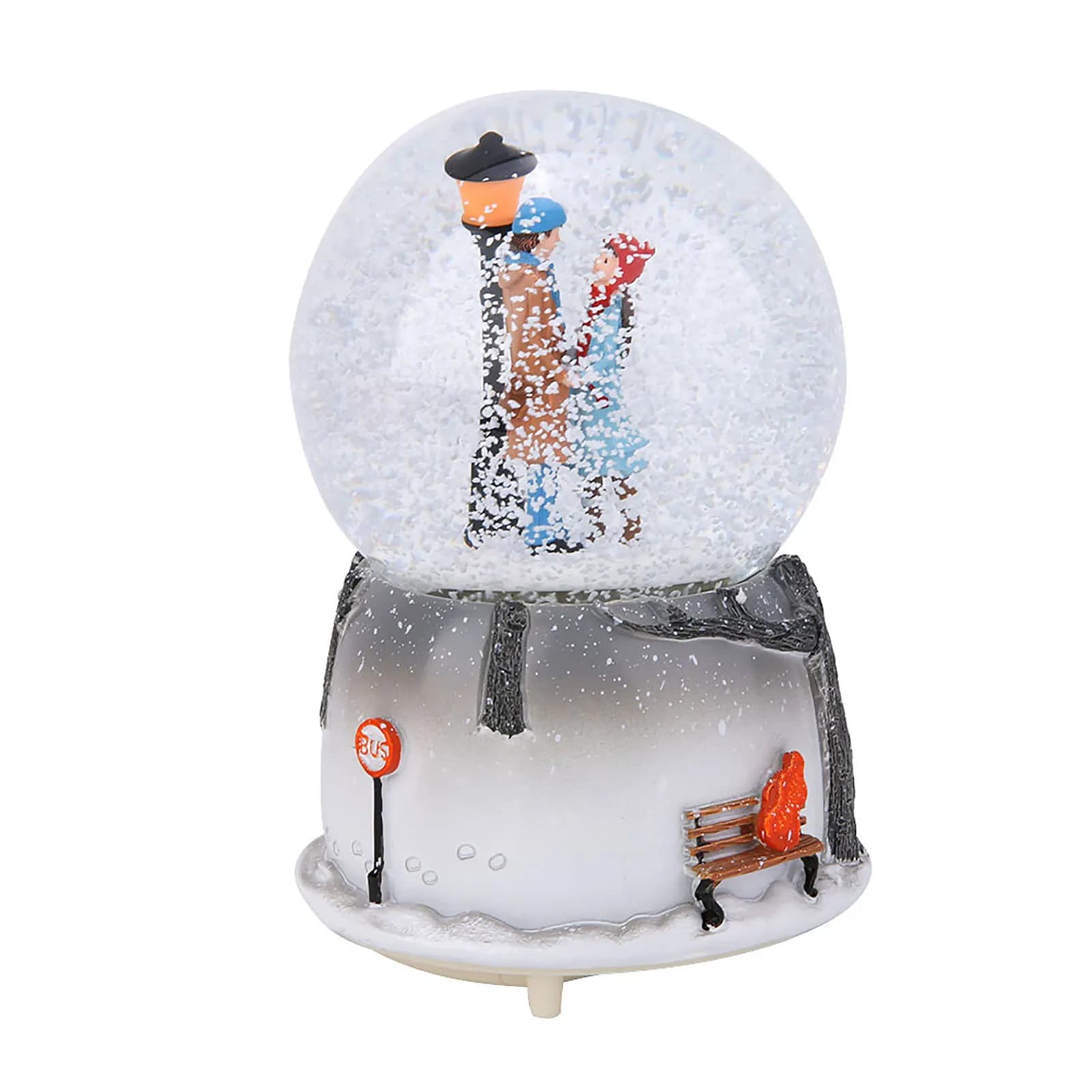 Boule à neige itude veilleuse, boîte à musique, ornement de bureau, nouveauté