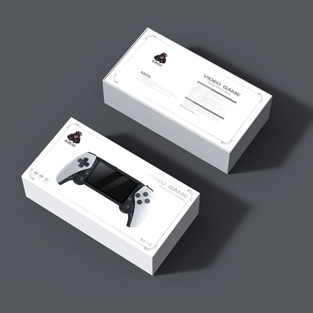 Console de jeu portable rétro M28, écran LCD HD de 7,1 pouces, plus de 30 émulateurs, 128 Go, 4000 m