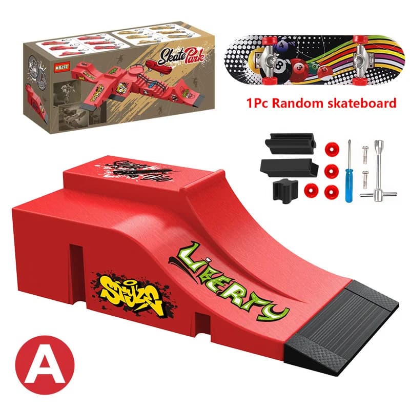 Jouets de Skateboard à doigts pour enfants, accessoires d'entraînement sur le terrain, rampe de parc